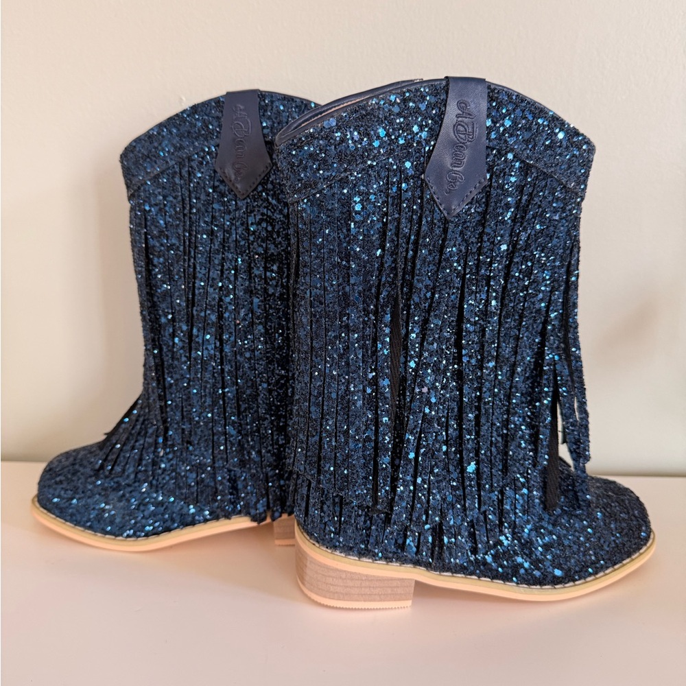 A Bear Co. Toddler Girl Sparkle Fringe Cowgirl Boots